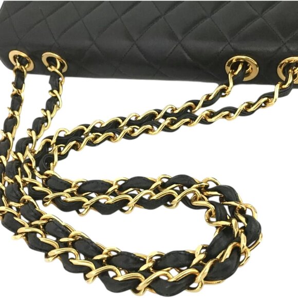 9412985BG (X6) Chanel Shoulder Bag Jumbo 30 Quilted Matelasse Black Lambskin w/C - Picture 5 of 13